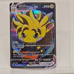 Goku Ultra Instinct Pikachu Cosplay Custom Pokemon Card