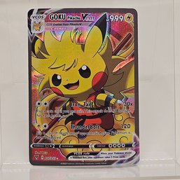 Goku Nimbus Pikachu Cosplay Custom Pokemon Card