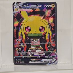 Nezuko Pikachu Cosplay Custom Pokemon Card
