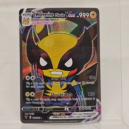 Wolverine Pikachu Cosplay Custom Pokemon Card