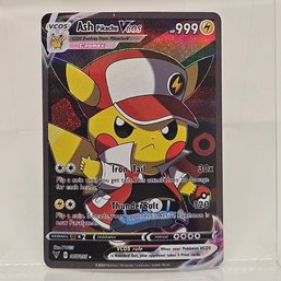Ash Pikachu Cosplay Custom Pokemon Card