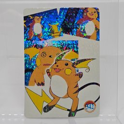 #342 Raichu Holo Prism Vintage Japanese Pokemon Vending Machine Pocket Monsters