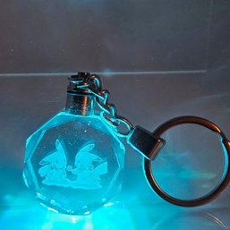 Pikachus Illuminated Crystal Keychain