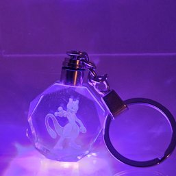 Mewtwo Illuminated Crystal Keychain