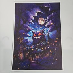 Gengar Moonlight Pokemon Poster