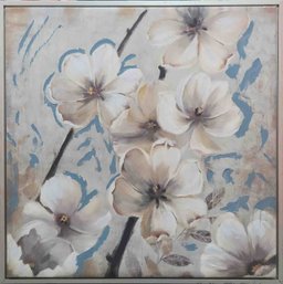 Large Oil On Canvas Flowers