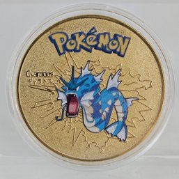 Gyarados Pokemon Collectible Gold Colored Coin