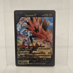 Zapdos V Custom Black Pokemon Card