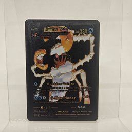 Kingler V Max Custom Black Pokemon Card