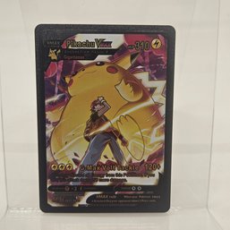 Pikachu V Max Custom Black Pokemon Card