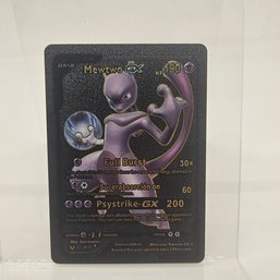 Mewtwo GX Custom Black Pokemon Card