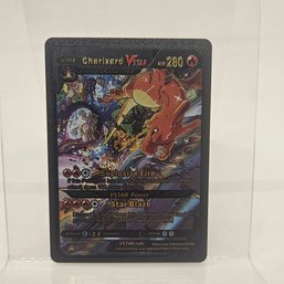 Charizard V Star Custom Black Pokemon Card