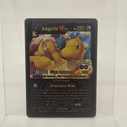 Dragonite V Star Custom Black Pokemon Card