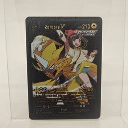 Zaraora V Custom Black Pokemon Card