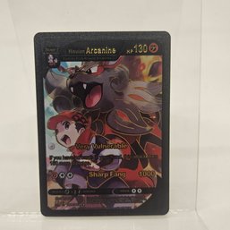 Hisuian Arcanine Custom Black Pokemon Card