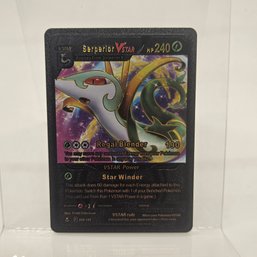 Serperior V Max Custom Black Pokemon Card