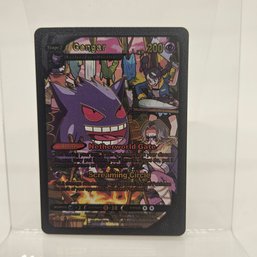 Gengar Custom Black Pokemon Card