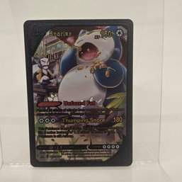 Snorlax Custom Black Pokemon Card