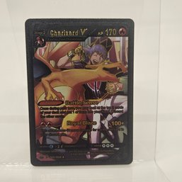 Charizard V Custom Black Pokemon Card