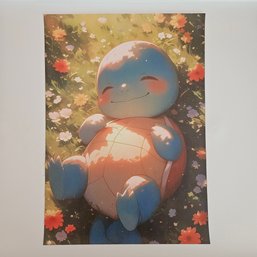 Squirtle Sleeping Pokemon Poster