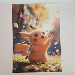 Pikachu In The Forest Pokemon Poster