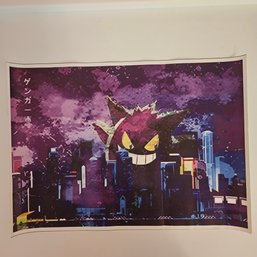 Gengar In The City Pokemon Poster