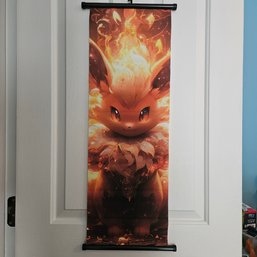 Flareon Pokemon Peripheral Poster Scroll