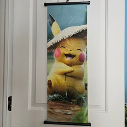 Straw Hat Pikachu Pokemon Peripheral Poster Scroll