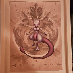 Mewtwo Pokemon Poster