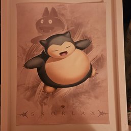 Snorlax Evo Line Pokemon Poster