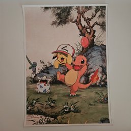 Pikachu Charmander Togepi Pokemon Poster