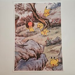 Pikachus Playing In The Woods Pokemon Poster