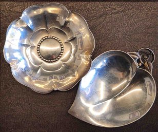 Set OF 2 Tiffany Sterling Silver Candy Dishes Total Weight 8.48 Ozt