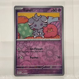 Espure Surging Sparks Reverse Holo Pokemon Card