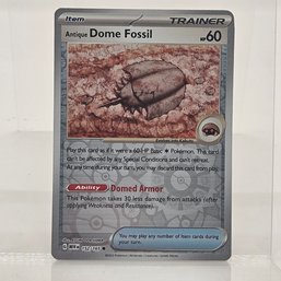 Dome Fossil Reverse Holo Pokemon 151 Scarlet & Violet