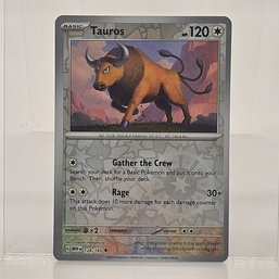 Tauros Reverse Holo Pokemon 151 Scarlet & Violet