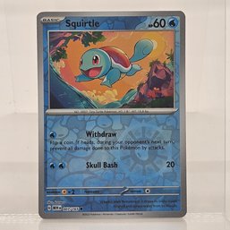 Squirtle Reverse Holo Pokemon 151 Scarlet & Violet