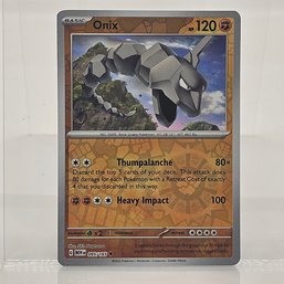 Onix Reverse Holo Pokemon 151 Scarlet & Violet