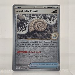 Helix Fossil Reverse Holo Pokemon 151 Scarlet & Violet