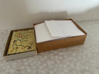 Boxes Of New Year Card And Envelopes