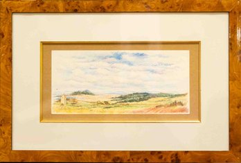 Mid Century Impressionist Watercolor On Paper Signed Paul Emile Pissarro