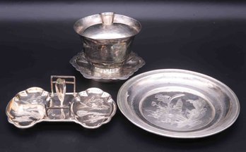 Old Sterling Silver Tea Cup Set