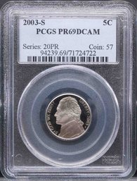 2003S 5C Jefferson Dime PCGS PR69DCAM