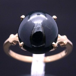 14K Gold Jadeite Ring