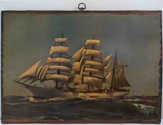 Old Maritime Wood Wall Art Mast Ship