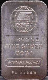 Vintage Engelhard 1oz Silver Bar