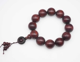 Red Sandalwood Bead Bracelet