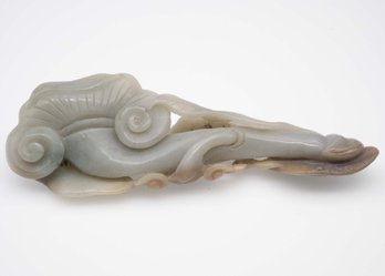 Old Chinese Carved Jade Ruyi Sculpture