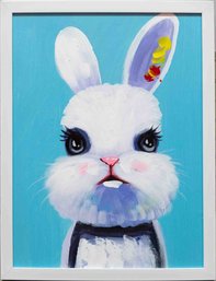 Modernist Oil On Canvas 'Funny Rabbit'