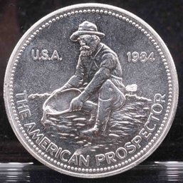1984 Engelhard The American Prospector Silver Round